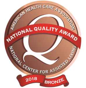 2018 Bronze National Quality Award from the National Center for Assisted Living